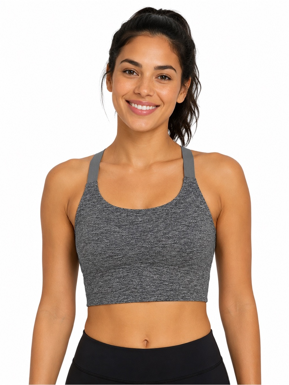 Offline by Aerie Grey The Hugger Recharge Least Support Sports Bra Size Small